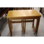 1960's Teak nest of tables with swivel top by Macintosh