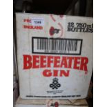 Beefeater Gin, twelve 750ml bottles