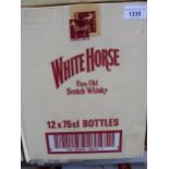 White Horse Whisky, twelve 75cl bottles