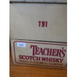 Teacher's Whisky, twelve 75cl bottles This is a sealed box