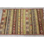 Kelim rug of all-over geometric design, 78ins x 52ins