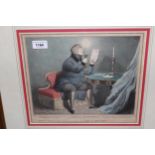 Framed coloured print, Greenwich Hospital after Rowlandson, similar coloured print ' A Great