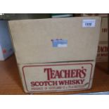 Teacher's Whisky, twelve 75cl bottles This is a sealed box