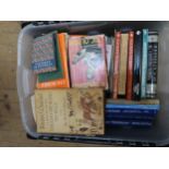 Two boxes containing a quantity of Churchill related and other books