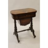 Victorian walnut games table having fold over top, revealing chess and backgammon boards with single