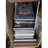 Quantity of various hard and soft back Marvel and other annuals
