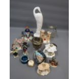 Small quantity of miscellaneous items of decorative ceramics and glass