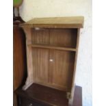 20th Century oak lecturn with panelled front and shelf