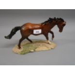 Royal Doulton figure of a horse, ' The Winner ', on a naturalistic base, with original box