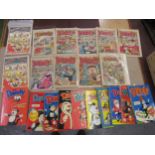 Quantity of 1970's ' The Dandy ' comic, some with original free toys, together with a quantity of