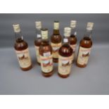 Famous Grouse Whisky, seven 75cl bottles