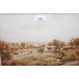 Alexander Paterson signed watercolour, inscribed verso ' Mauswald Village, Dumfries ', 10ins x 13.