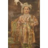 Mid 20th Century oil on canvas, portrait of an Indian prince, signed Barton and dated 1946, 43.