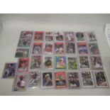 Group of thirty American signed baseball cards
