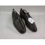 Pair of gentleman's Bally Suisse brown leather shoes, Size 8.5