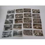Twenty postcards, Croydon related, all RP's, class photographs and views of the Old Palace School