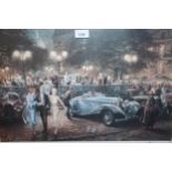 Alan Fearnley, signed colour print ' Montmartre Soiree ' No. 246 of 500, together with a quantity of
