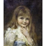 JOHN HANSON WALKER (1844-1933) I WONDER..? Signed, oil on canvas 41 x 34.5cm. ++ Needs a light