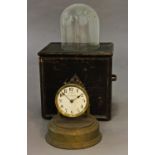 A EUREKA CLOCK Co Ltd ELECTRIC MANTEL CLOCK, the 10cm cream dial inscribed 'Eureka Clock Co. Ltd.