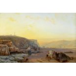 JOSEPH PAUL PETTITT (1812-1882) ON THE CUMBERLAND COAST Signed and dated 1861, also signed and