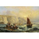 CLAUDE T. STANFIELD MOORE (1853-1901) A WRECK OFF WHITBY Signed and dated 76, bears title on
