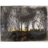 •WALTER HOYLE (1922-2000) WINTER TREES Etching with aquatint, printed in colour, signed, titled