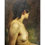 FOLLOWER OF ARMAND BERTON (1854-1927) NUDE STUDY Oil on canvas 50 x 40cm. ++ Slight stretcher