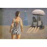 •SIR JOHN VERNEY, Bt. (1913-1993) THE ZEBRA COSTUME Signed and dated 63, oil on board 19 x 29cm.