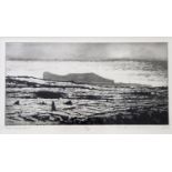 •NORMAN ACKROYD, CBE, RA (b.1938) THE BLACK FORT Aquatint, 2001, signed, dated 01, titled and