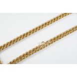 A 9CT GOLD ROPE LINK NECKLACE 79cm long, 20 grams