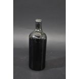 EARLY 19THC CONTINENTAL BOTTLE - RAKOCZY the black glass bottle with seal mark to the shoulder of