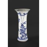 LARGE EARLY JAPANESE PORCELAIN VASE a large Japanese Arita Edo period late 17thc vase, of trumpet