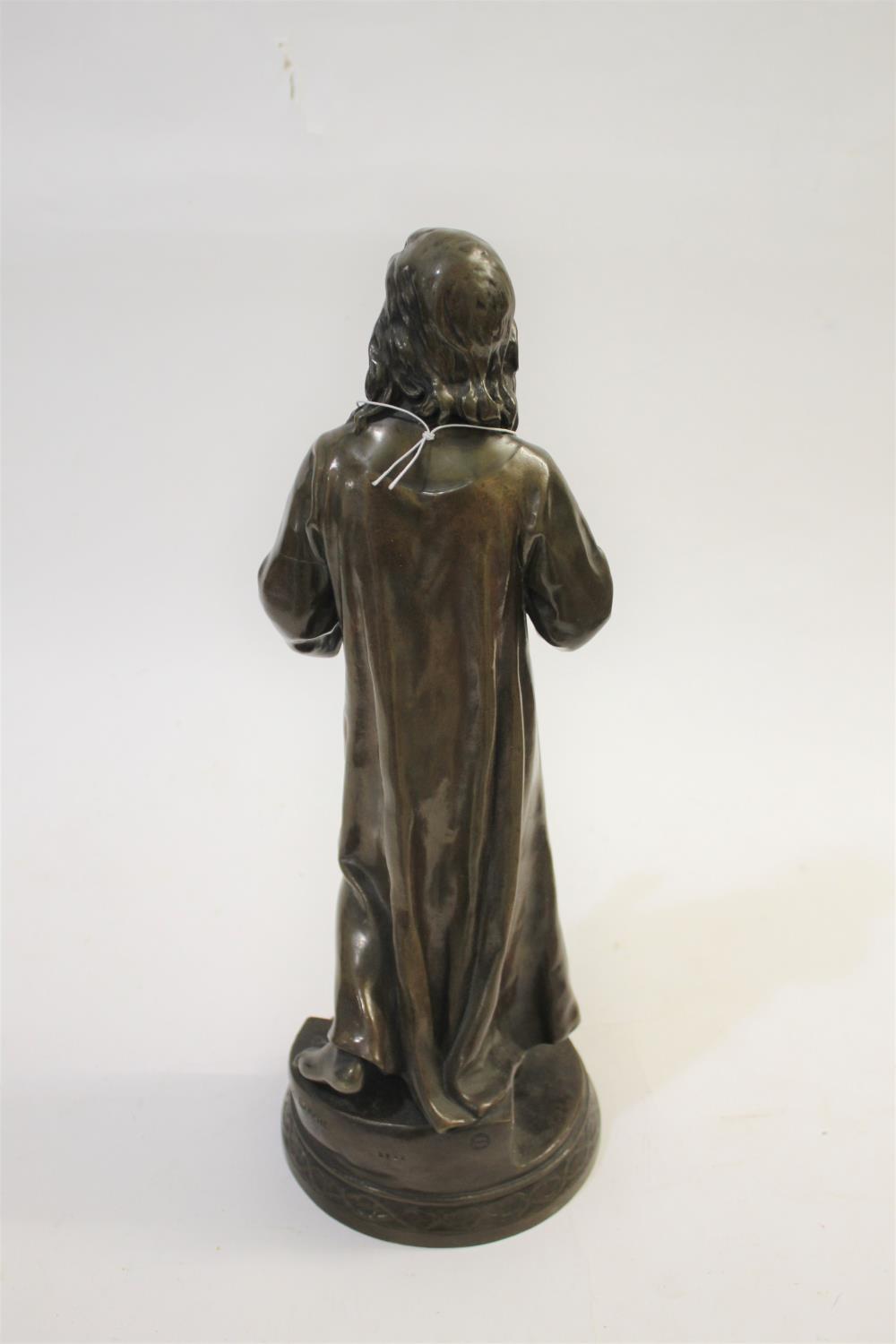 AFTER FRANCOIS RAOUL LARCHE (1860-1912 - LARGE BRONZE OF JESUS a large full length bronze of Jesus - Image 5 of 16