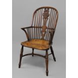 STEWART LINFORD - MILLENNIUM LIMITED EDITION WINDSOR CHAIR a yew and elm windsor chair, with bog oak