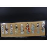 CHINESE COLLAGE PICTURE - PADDED FIGURES an interesting three dimensional picture of Chinese