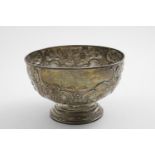 BEAGLING:- A late Victorian embossed rose bowl, inscribed "Peterborough Beagle Show 1898... won by