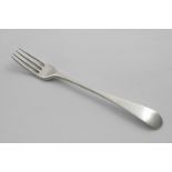 A GEORGE III SCOTTISH TABLE FORK by Patrick Robertson of Edinburgh, 1783; 2.3 oz