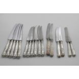 A QUANTITY OF ASSORTED LATE 20TH CENTURY KING'S PATTERN KNIVES with stainless steel blades to