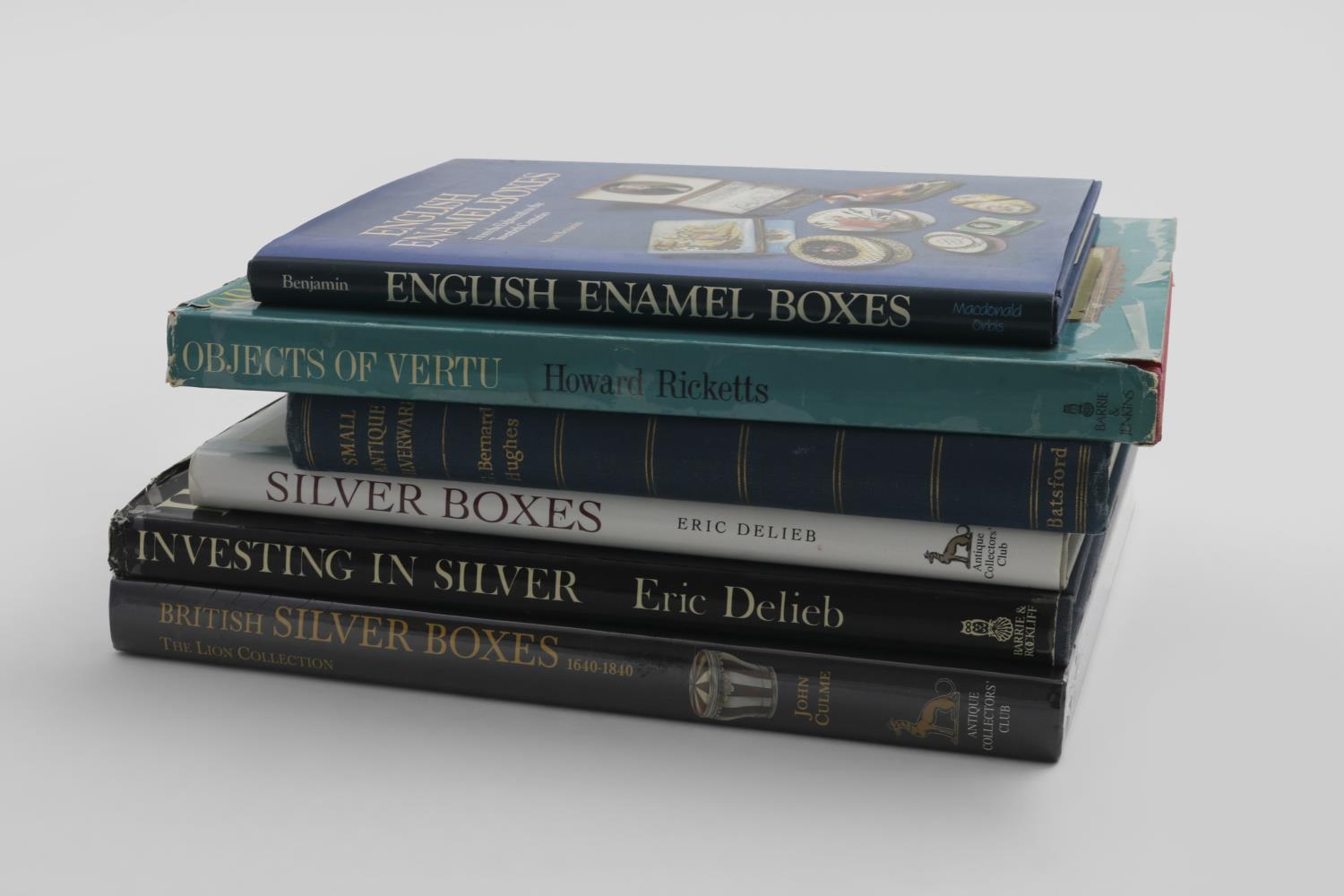 Delieb, E: Investing in Silver, 1968 and silver Boxes, 2002, Hughes, G.B: Small Antique