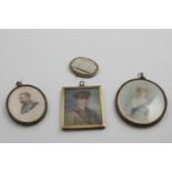 AN EARLY 20TH CENTURY MINIATURE PORTRAIT of the 2nd Viscount Esher K.C.B. (Reginald Brett), in