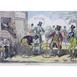 The Hobby Horse Dealer. A horizontal format mounted, framed and glazed hand-coloured print published