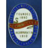 The Cycle & Motorcycle Manufacturers Union. 'Founded 1890 - Incorporated 1910, 'Committee' (