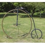 A c1890 Humber & Co, Pneumatic-Tyred Track Ordinary. A very rare lightweight track bicycle