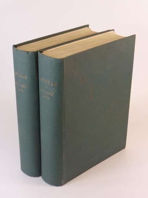 The Autocar, Vol. XII, January to December, 1904. Two hardbound quarto volumes in green cloth with