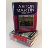 Aston Martin. A box of books covering this marque, to include: Aston Martin by Dudley Coram, 2004