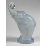 A Sabino Elephant Mascot. A Vaseline glass mascot in perfect condition, scripted Sabino Paris on the