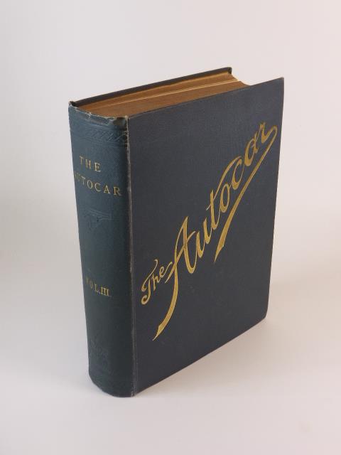 The Autocar, Vol. III, January to December, 1898. A single hardbound small quarto volume in the