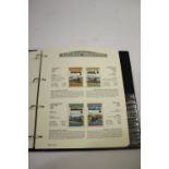 RAILWAY STAMPS 5 albums titled Railway Heritage, with a variety of mint stamps and with pages of