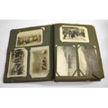 POSTCARD ALBUM a large album including Military and Naval cards, Ships (HMS Dartmouth, Princess