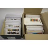 LARGE QTY OF FIRST DAY COVERS a large qty of loose First Day Covers in 5 boxes, including The